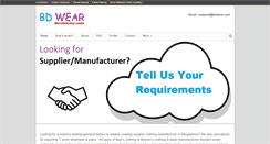 Desktop Screenshot of bdwear.com