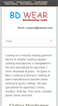 Mobile Screenshot of bdwear.com