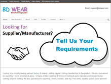 Tablet Screenshot of bdwear.com